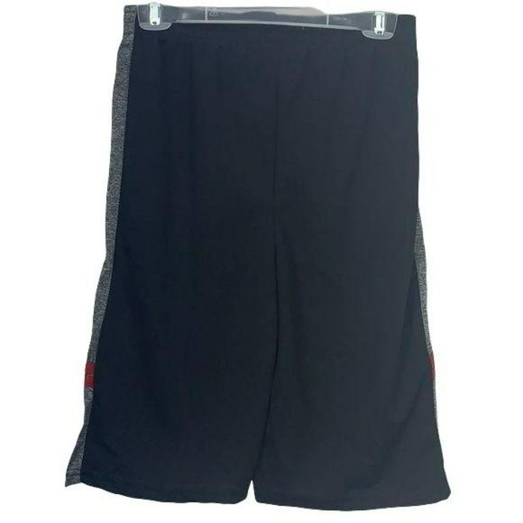 Quad Seven‎ Athletic Shorts Boys XL Black Basketball Pullon Gym XL - Picture 2 of 5